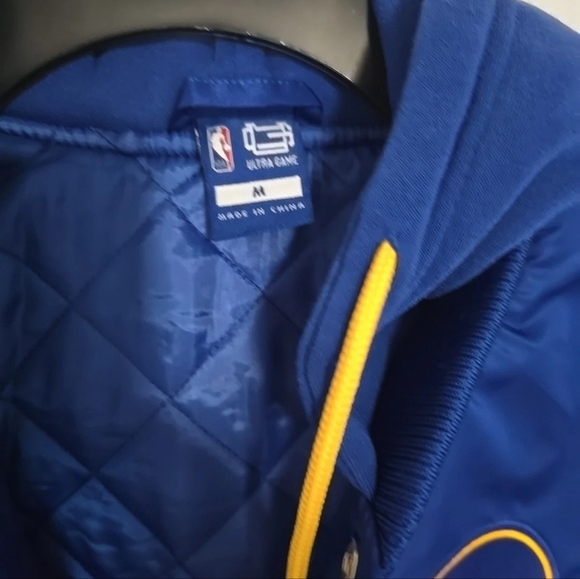 Golden State Warriors NBA Ultra Game Bomber Jacket Men’s Medium NEW $150 - Picture 5 of 8